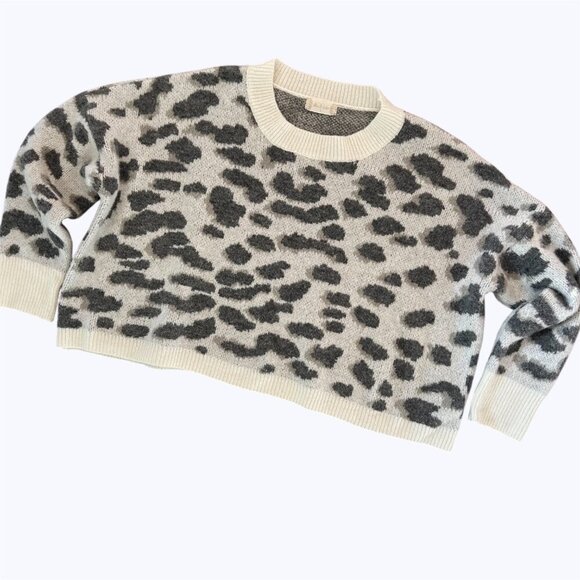 ALTAR’D STATE Leopard Print Oversized Crewneck Sweater Size Small - Picture 12 of 12
